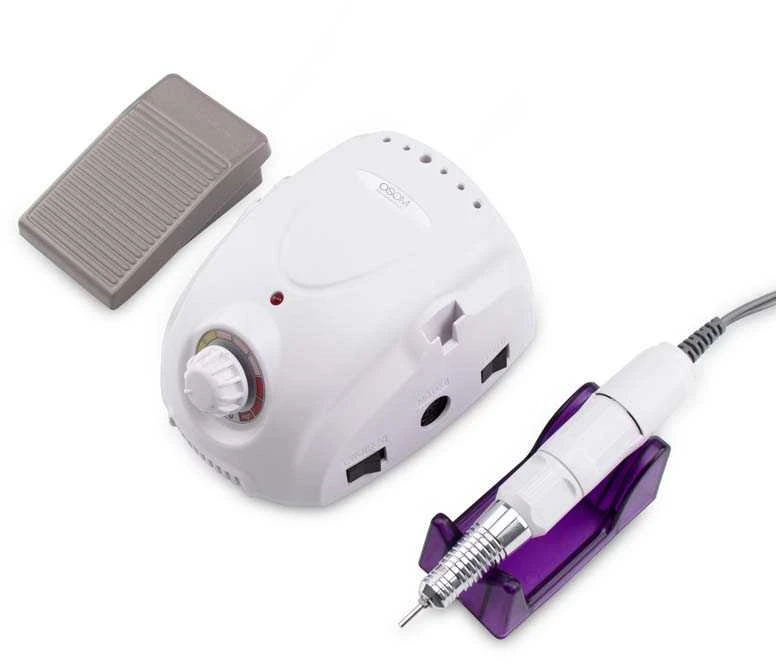 Nagų šlifavimo aparatas-drėlė Osom Professional Nail Drill Machine OSOMSN353, 35000 aps./min., balta