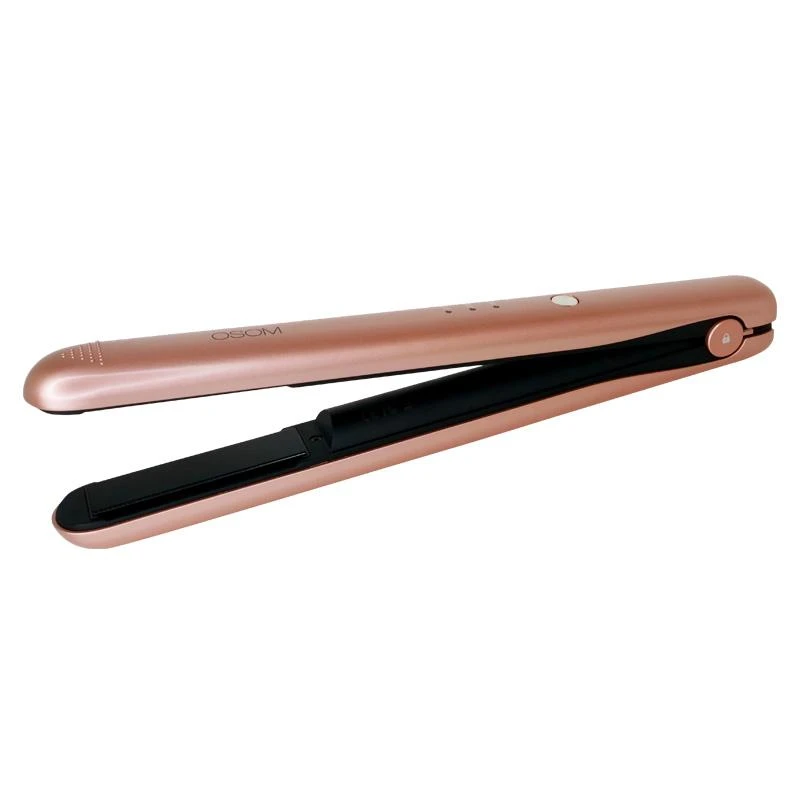 Įkraunamas plaukų tiesintuvas Osom Cordless Plaukų tiesintuvas Champagne Gold, aukso spalvos, belaidis