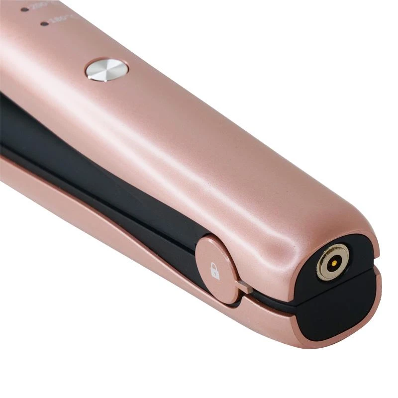 Įkraunamas plaukų tiesintuvas Osom Cordless Plaukų tiesintuvas Champagne Gold, aukso spalvos, belaidis
