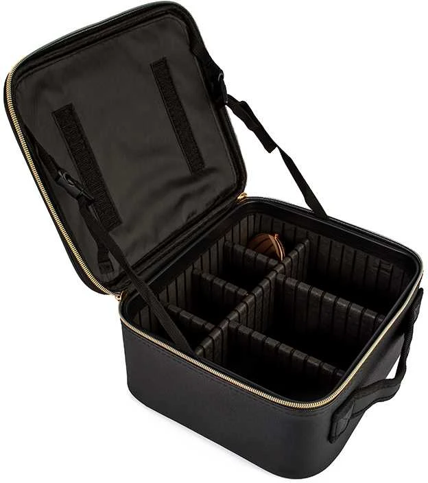 Lagaminas kosmetikos priemonėms OSOM Professional Cosmetic Case With Lighted Mirror OSOMP040BL, juodos spalvos