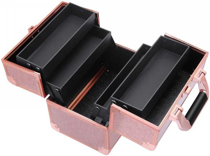 Lagaminas kosmetikos priemonėms OSOM Professional Cosmetic Case OSOMP8316RG, rožinės aukso spalvos