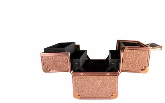Lagaminas kosmetikos priemonėms OSOM Professional Cosmetic Case OSOMP8316RG, rožinės aukso spalvos