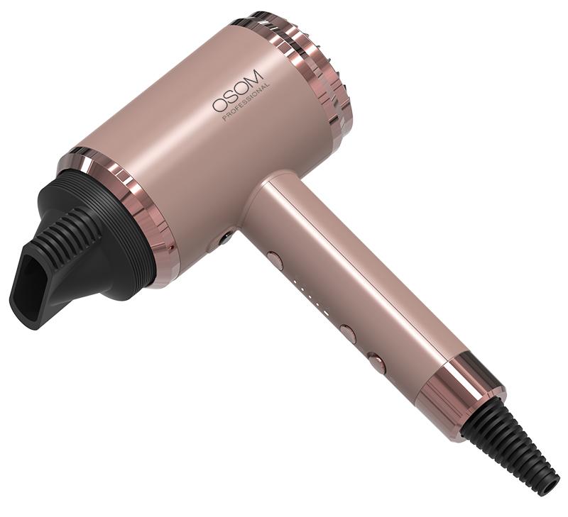 Plaukų džiovintuvas OSOM Professional Rose Gold Plaukų džiovintuvas OSOM6800RGHD, rožinio aukso spalvos, 1800 W