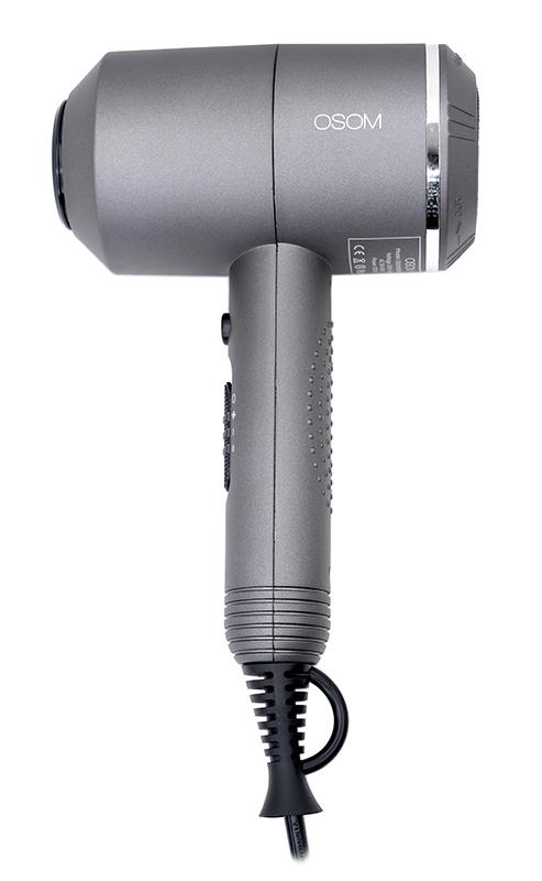Plaukų džiovintuvas OSOM OSOM2525GREY, 2000 W, dviejų greičių, pilkos spalvos