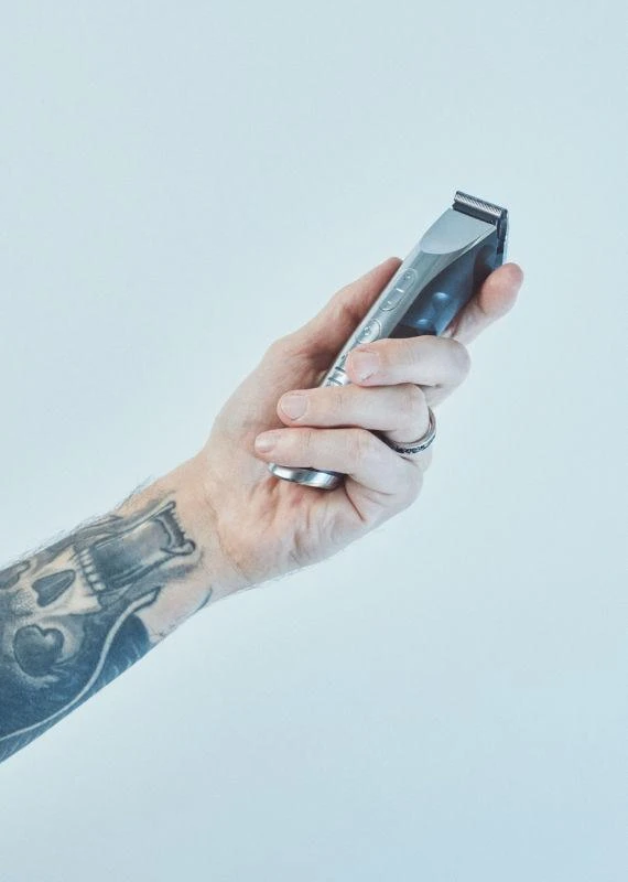 OSOM Professional Hair Trimmer Profesionali plaukų kantavimo mašinėlė - trimeris, LiFePo4 baterija, 100-240 V, 50/60 Hz, pilkos spalvos