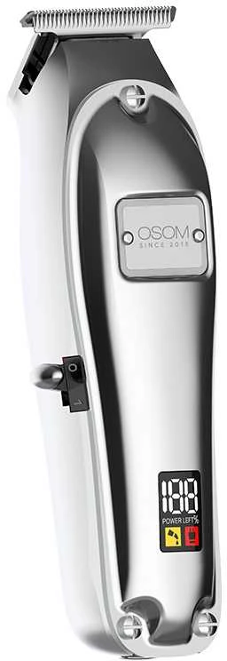 Plaukų kirpimo-kantavimo mašinėlė-trimeris OSOM Electric Hair Trimmer OSOM7SIL, sidabro spalvos