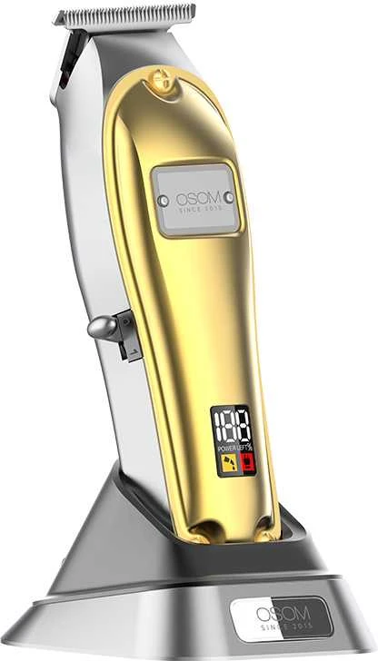 Plaukų kirpimo-kantavimo mašinėlė-trimeris OSOM Electric Hair Trimmer OSOM7GOLD, aukso spalvos