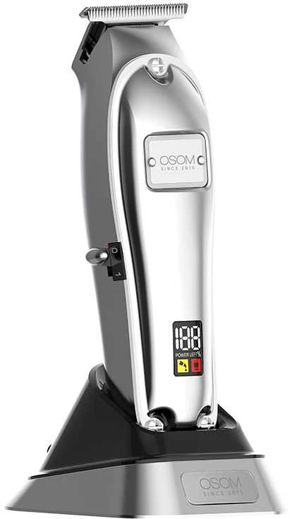 Plaukų kirpimo-kantavimo mašinėlė-trimeris OSOM Electric Hair Trimmer OSOM7SIL, sidabro spalvos