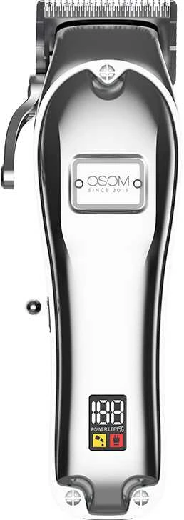 Plaukų kirpimo mašinėlė OSOM Cordless Hair Clipper OSOM62SIL, sidabro spalvos