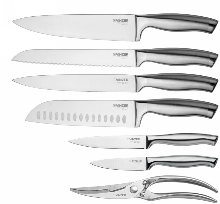 Peilių rinkinys Vinzer Elegance VNZ50115, 8 vnt.