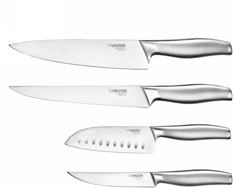 Peilių rinkinys Vinzer Legend VNZ50116, su stovu, 4 peiliai