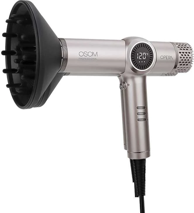 Plaukų džiovintuvas OSOM Professional OPERA BLDC High Speed Plaukų džiovintuvas OSOMPF07CH, 1500 W, šampaninės spalvos