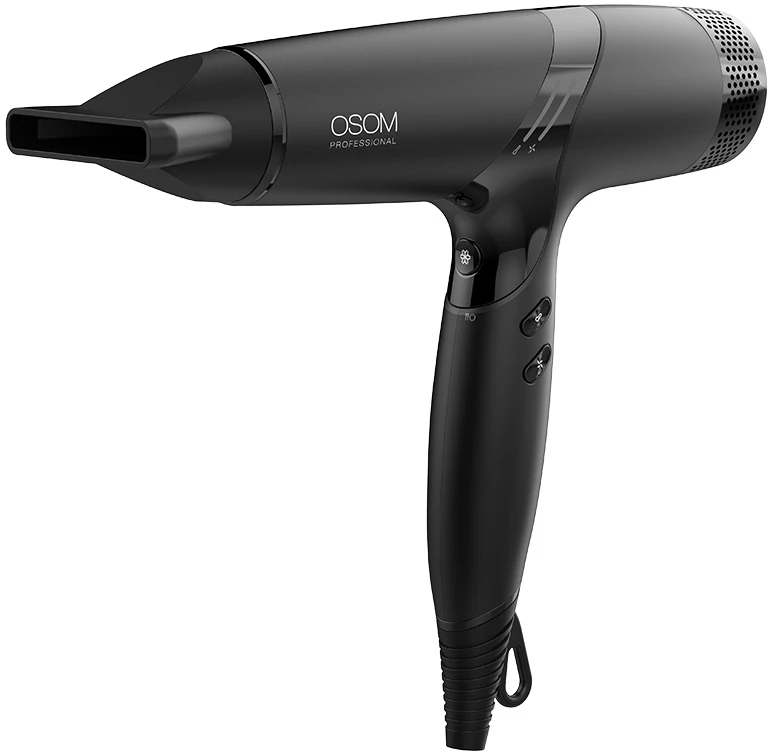 Plaukų džiovintuvas OSOM Professional ECHO BLDC Plaukų džiovintuvas OSOMPECHO, 2000-2400 W, juodos spalvos