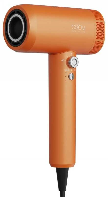 Plaukų džiovintuvas OSOM Professional LAVA Plaukų džiovintuvas OSOMPLAVA, 1800 W, oranžinės spalvos