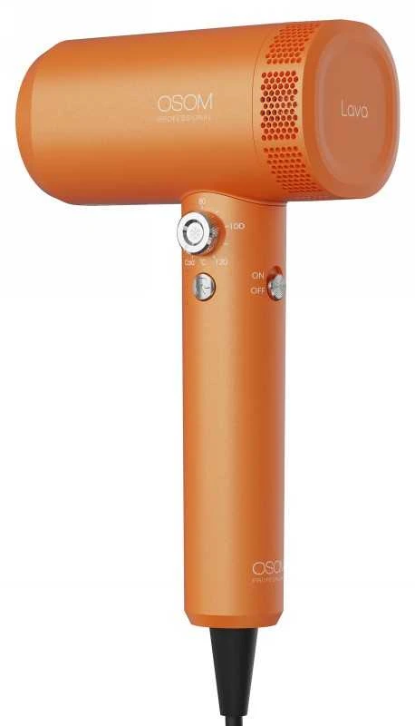 Plaukų džiovintuvas OSOM Professional LAVA Plaukų džiovintuvas OSOMPLAVA, 1800 W, oranžinės spalvos