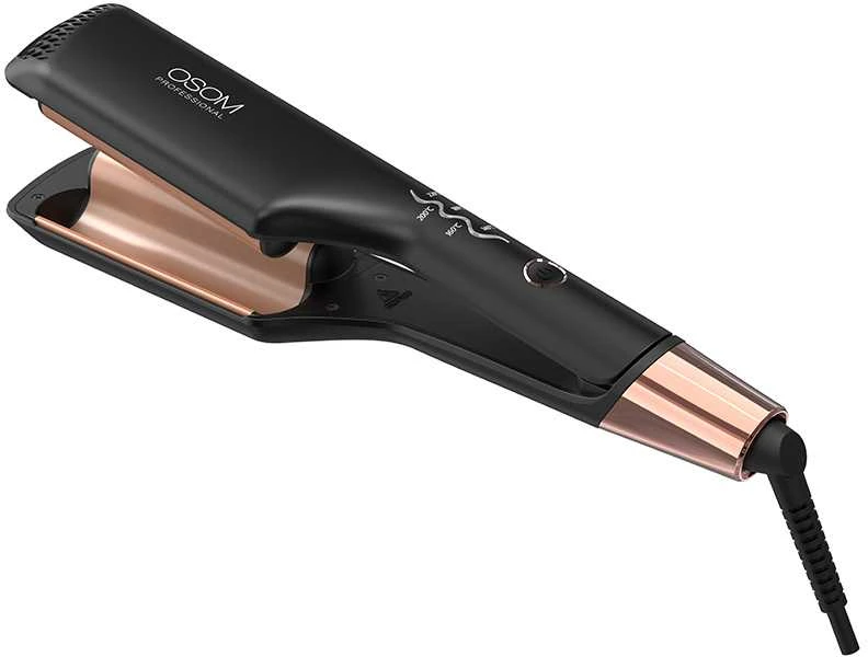 Plaukų formavimo žnyplės OSOM Professional Double Barrel Waver Iron OSOMP8702, plokštelės bangos diametras 25 mm