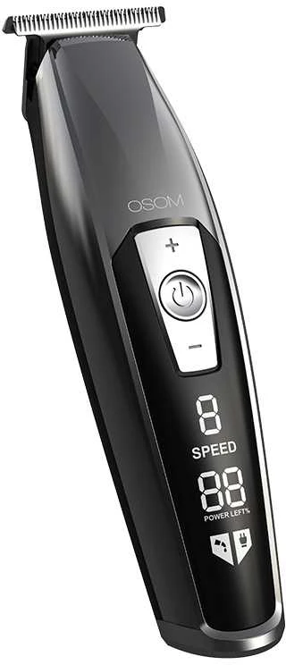 Plaukų kirpimo-kantavimo mašinėlė-trimeris OSOM Cordless Hair Trimmer OSOM3GM, tamsaus metalo spalvos