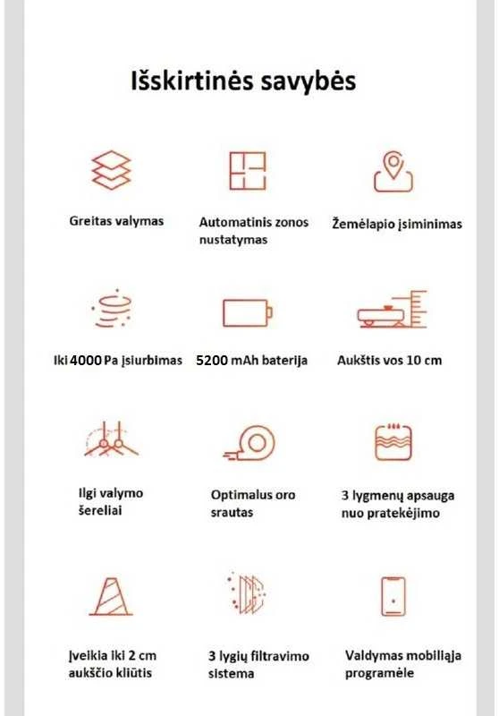 Plaunantis robotas siurblys su dulkių išpylimo stotele Mamibot EXVAC890SET Glory, baterija 5200 mAh, juodas
