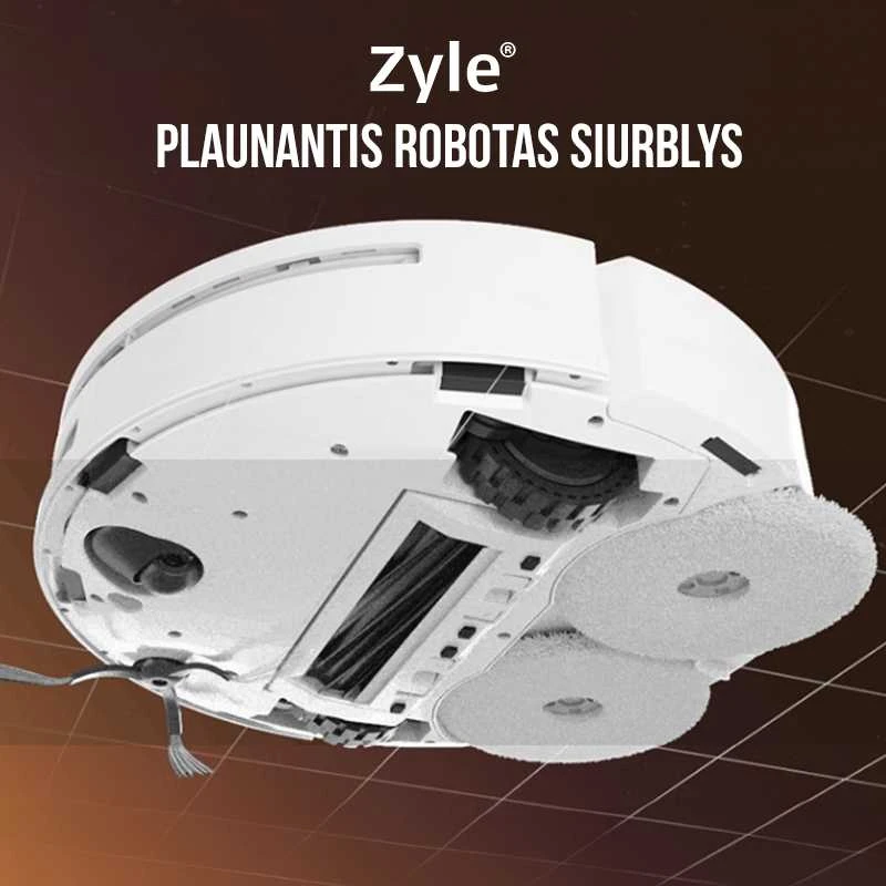 Plaunantis robotas siurblys Zyle WetBot ZY50RV, su savaiminio išsivalymo stotele