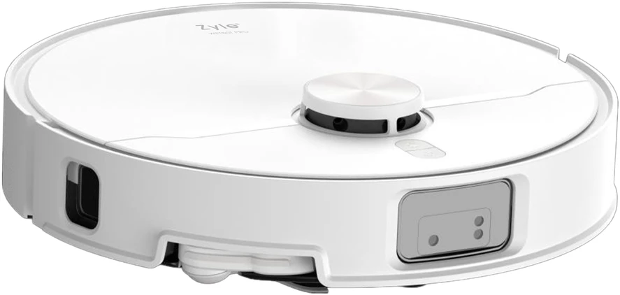 Plaunantis robotas siurblys Zyle WetBot Pro ZY015WRV su savaiminio išsivalymo stotele ir AI kliūčių atpažinimu, baltos spalvos