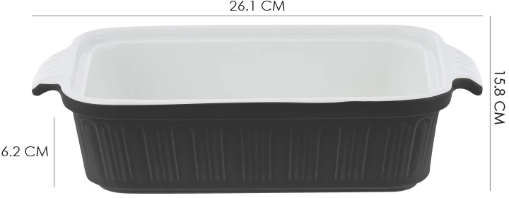 Porcelianinis kepimo indas Zyle ZY1810CDB juodas, 1 L