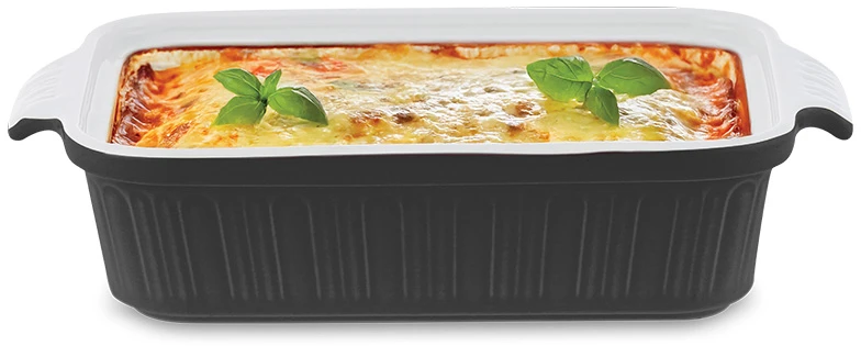 Porcelianinis kepimo indas Zyle ZY1810CDB juodas, 1 L