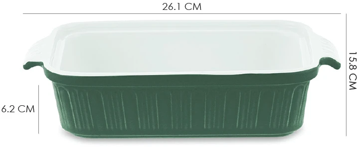 Porcelianinis kepimo indas Zyle ZY1810CDG žalias, 1 L