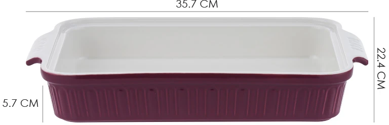 Porcelianinis kepimo indas Zyle ZY1820CDR raudonas, 2 L