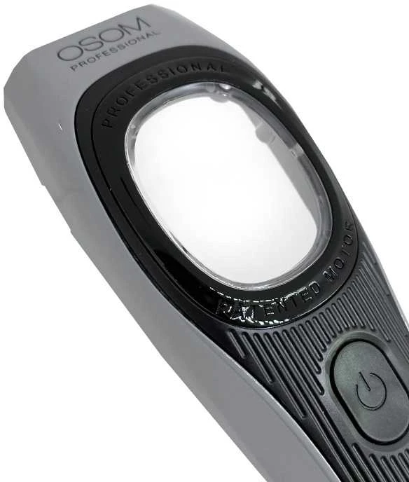 Profesionali plaukų kirpimo mašinėlė OSOM Professional PRIME Cordless Hair Clipper OSOMP01GR, pilkos spalvos