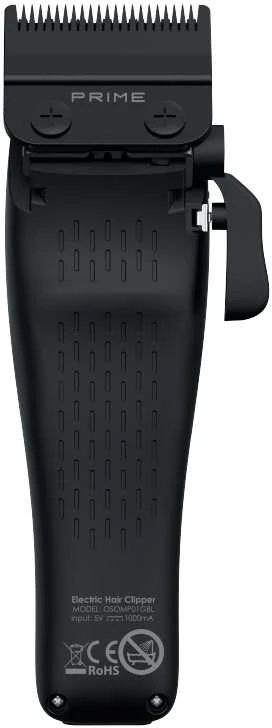 Profesionali plaukų kirpimo mašinėlė OSOM Professional PRIME Cordless Hair Clipper OSOMP01GBL, juodos spalvos