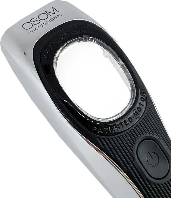 Profesionali plaukų kirpimo mašinėlė OSOM Professional PRIME Cordless Hair Clipper OSOMP01SIL, sidabro spalvos