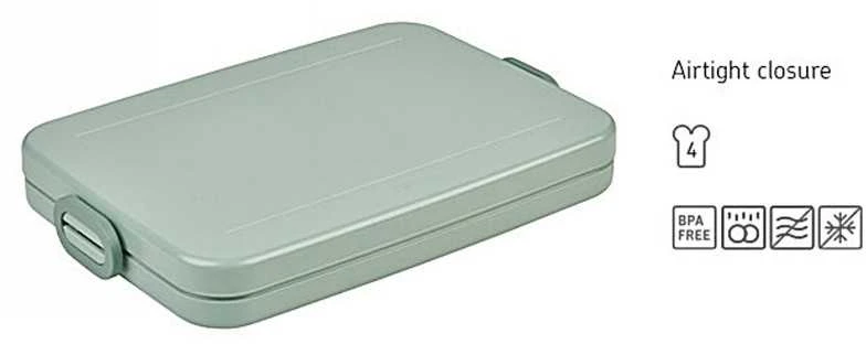 Rosti Mepal Pietų dėžutė - indelis Mepal Priešpiečių dėžutė Take a Break Flat Nordic Sage MP107635094700, 800 ml