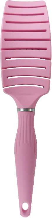 Šepetys plaukams OSOM Professional Flexible Hair With Boar and Nylon Bristles OSOMP02827, su nailono ir šerno šereliais, rožinės spalvos, 265 mm