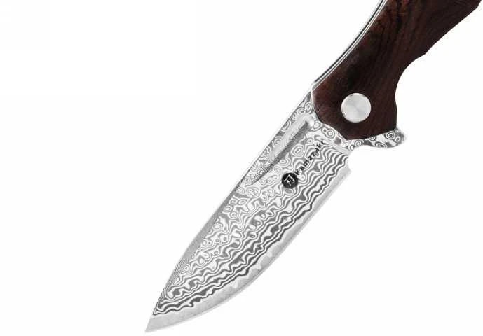 Sulankstomas Damasko plieno peilis Kamazaki KZI23004