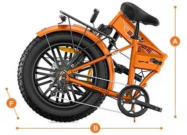 Sulankstomas elektrinis dviratis ENGWE, EP-2 BOOST juodas, juodas, 250W