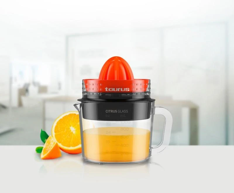 Citrusinių vaisių sulčiaspaudė Taurus CITRUSGLASS, su permatomu indu