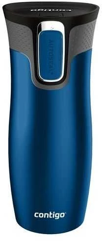 Termo puodelis Contigo West Loop 2.0 470 ml, mėlynas