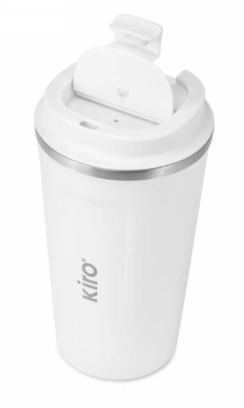Termopuodelis su vakuumine izoliacija KIRO KI510W, baltos spalvos, 510 ml