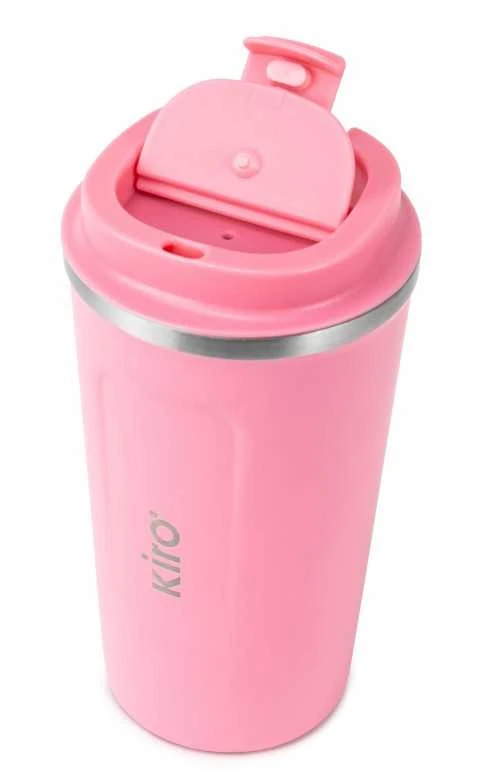 Termopuodelis su vakuumine izoliacija KIRO KI511P, rožinės spalvos, 510 ml