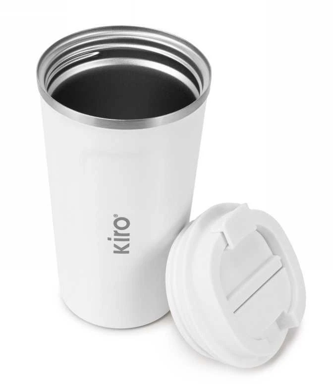 Termopuodelis su vakuumine izoliacija KIRO KI510W, baltos spalvos, 510 ml