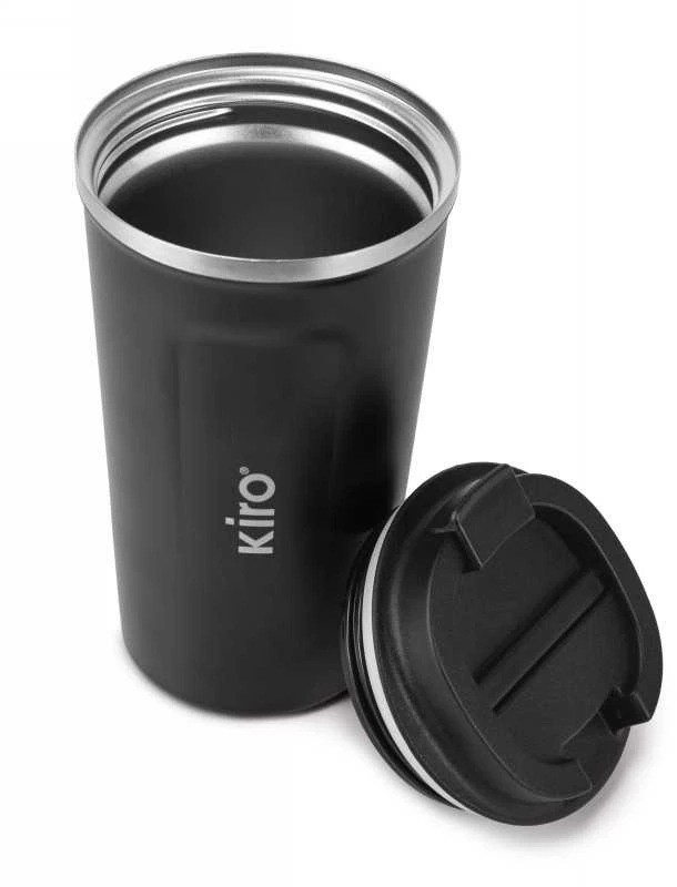 Termopuodelis su vakuumine izoliacija KIRO KI512B, juodos spalvos, 510 ml
