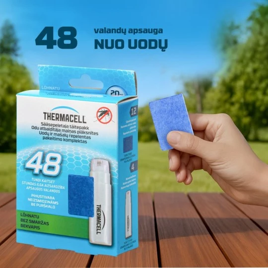 Thermacell uodų repelento pildymas R4 „Citriodiol“, 48 valandoms