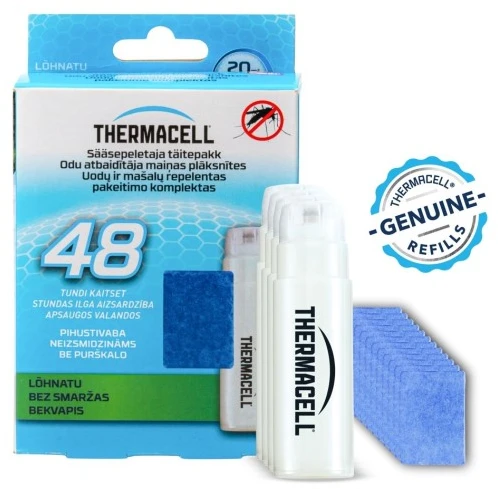 Thermacell R4 pildymo komplektas su dujų kasetėmis ir plokštelėmis