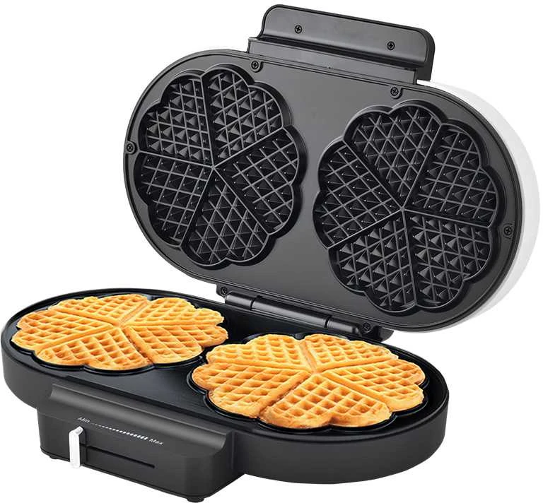 Vaflinė Dviguba čirvinių blynų keptuvė Zyle ZY313W, balta, 1300 W