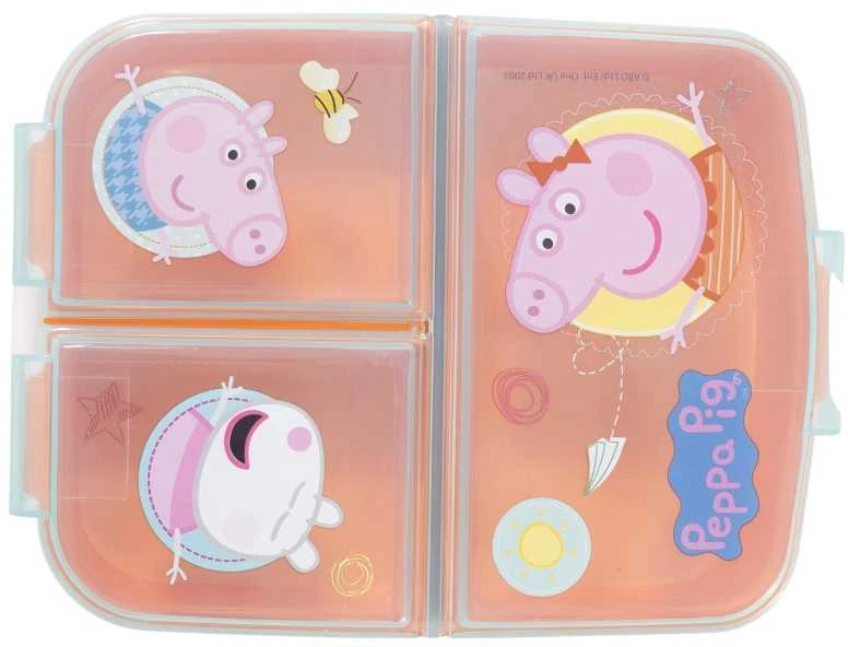 Pietų dėžutė STOR Multi Box Peppa Pig, Oranžinės spalvos