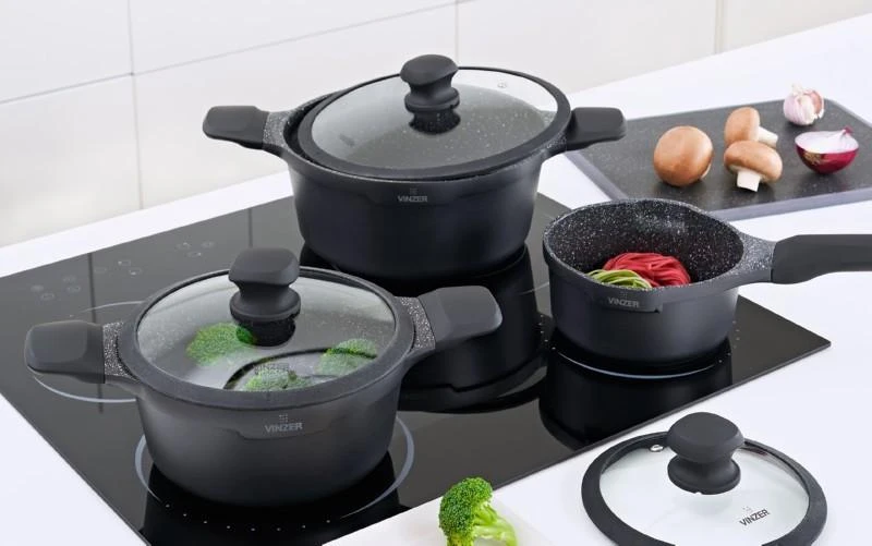 Indukcinis puodas su dangčiu Vinzer Kuro 50426, Ø16cm