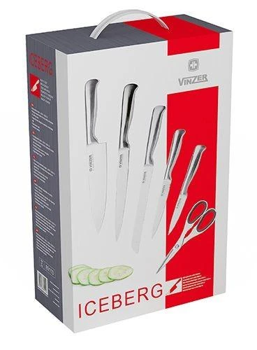 Peilių rinkinys Vinzer Iceberg 50110, 7 vnt. su stovu