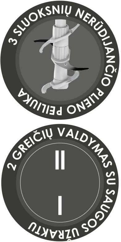 Maisto smulkintuvas Zyle ZY86CH, 2 l