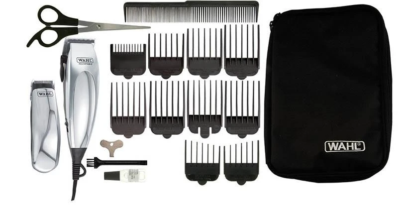 Barzdaskutė Plaukų kirpimo mašinėlė ir belaidė kantavimo mašinėlė Wahl Home Deluxe Pro Complete Haircutting Kit 79305-1316
