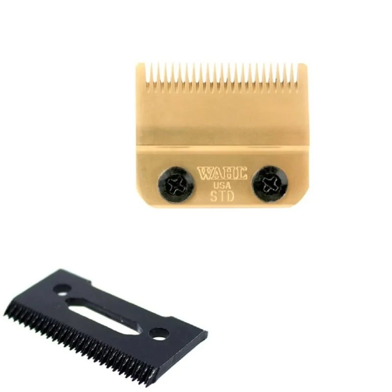 Wahl Clipper Corporation Peiliukai plaukų kirpimo mašinėlei Wahl PRO StaggerTooth Gold Titan Blade Set, 02161-716